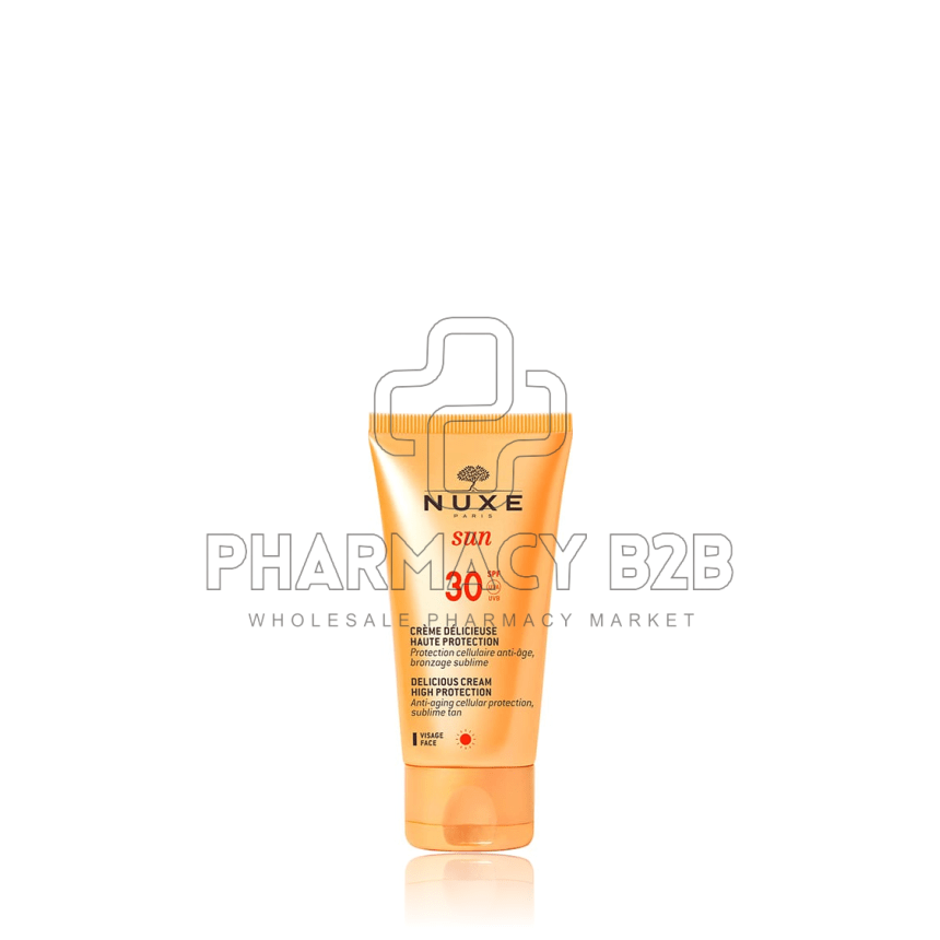 NUXE Sun Delicious Cream Αντηλιακή Αντιγηραντική Κρέμα Προσώπου Κατά των Καφέ Κηλίδων SPF30 50ml