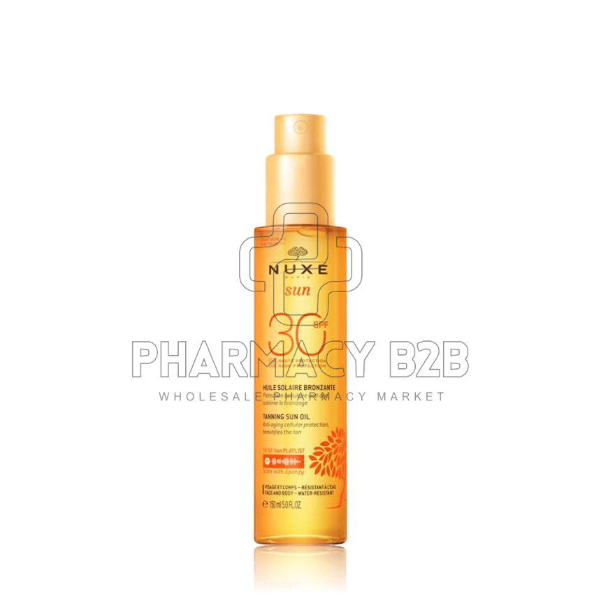 NUXE Sun Tanning Oil High Protection SPF30 Λάδι Μαυρίσματος για Πρόσωπο & Σώμα 150ml