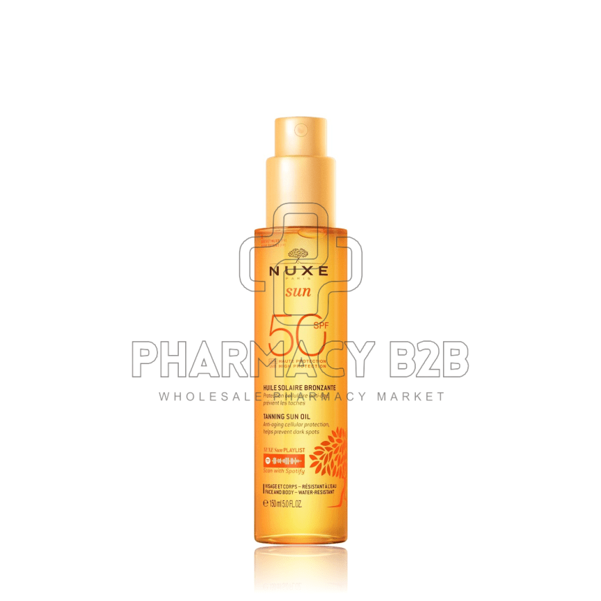 NUXE Sun Tanning Oil High Protection SPF50 Λάδι Μαυρίσματος για Πρόσωπο & Σώμα 150ml
