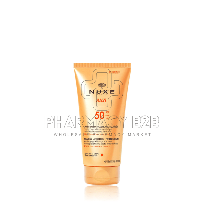 NUXE Sun Melting Lotion High Protection SPF50 Αντιηλιακό Γαλάκτωμα Προσώπου-Σώματος 150ml
