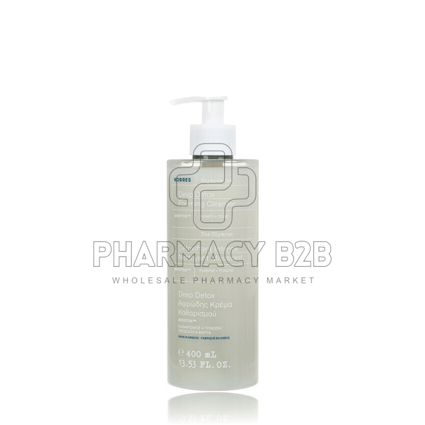 KORRES Τσάι του Ολύμπου Αφρώδης Κρέμα Καθαρισμού Προσώπου 400ml