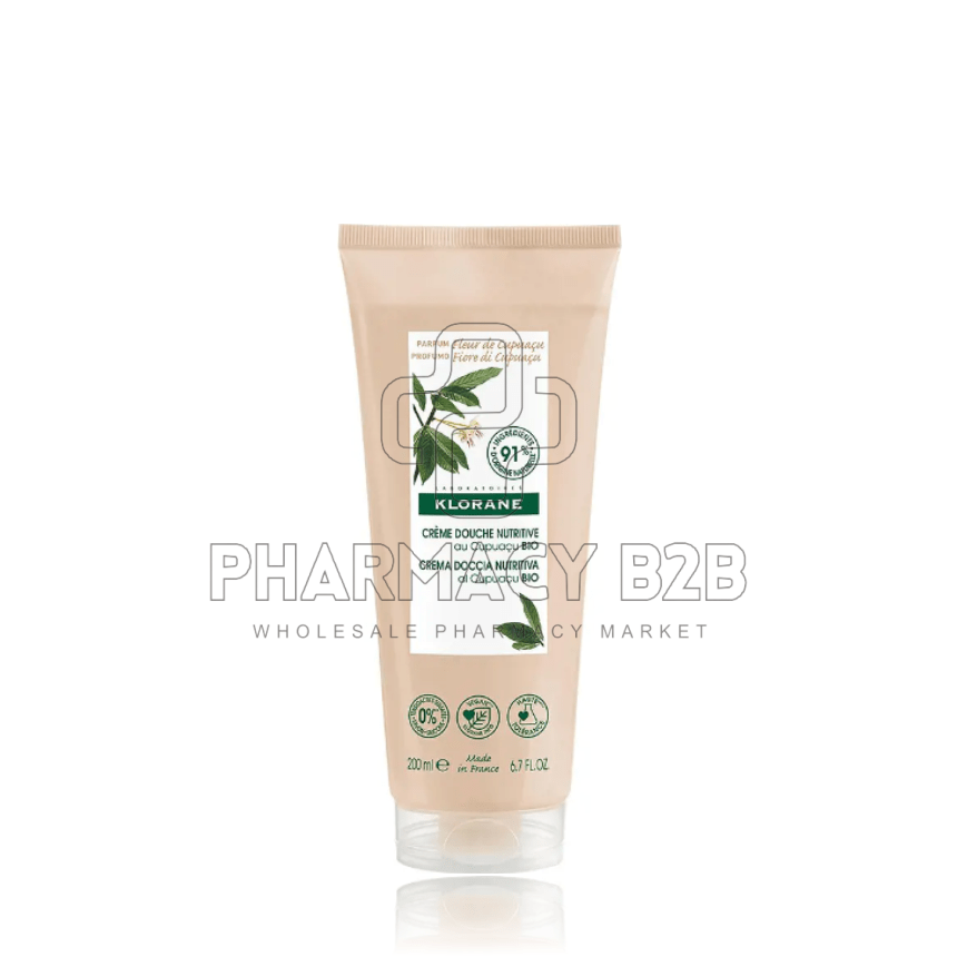 KLORANE Απαλό αφρόλουτρο με βούτυρο Cupuaçu - Άνθος Cupuaçu BIO - Ξηρό έως πολύ ξηρό δέρμα 75ml