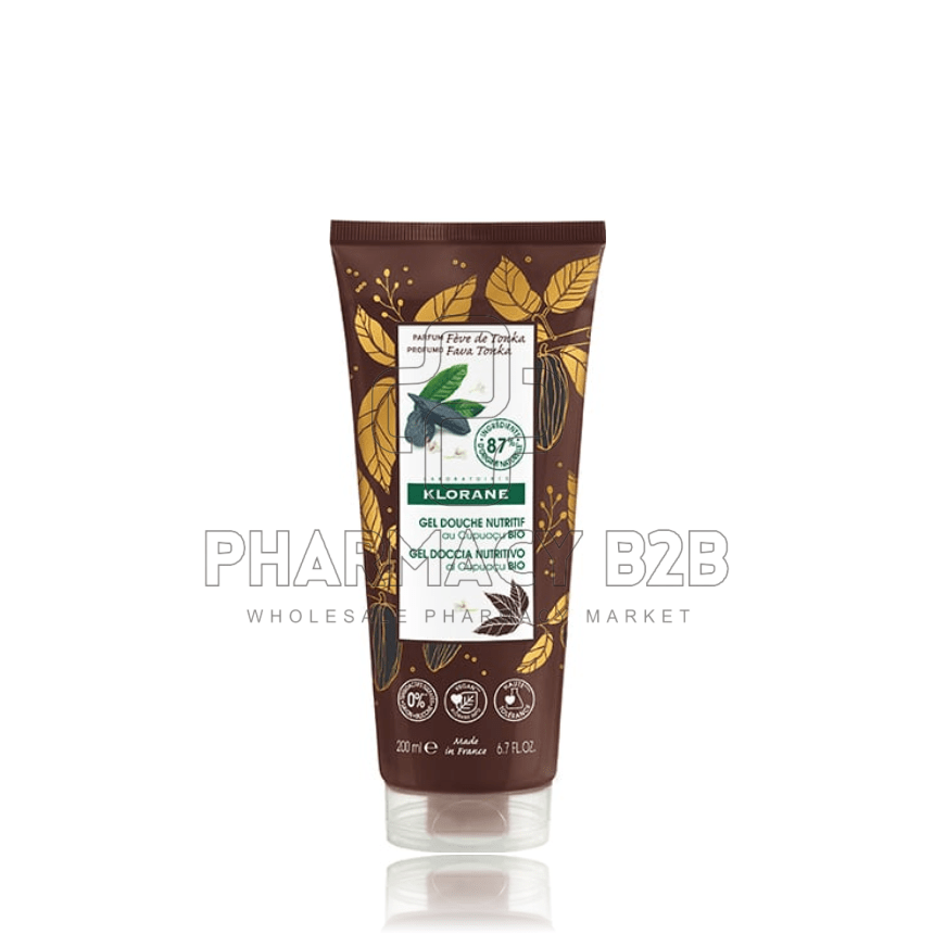 KLORANE Αφρόλουτρο με ΒΙΟΛΟΓΙΚΟ βούτυρο Cupuaçu - Σπόροι Tonka BIO - Για κάθε τύπο δέρματος 200ml