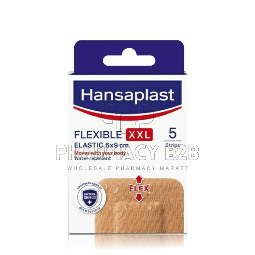 HANSAPLAST Flexible XXL Strips Ελαστικά Επιθέματα 6x9cm 5τεμ