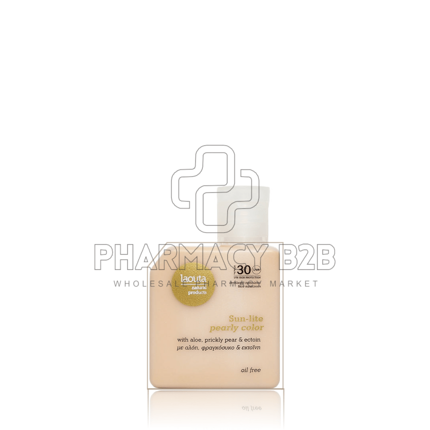 LAOUTA Sun-lite pearly color Αντηλιακό Προσώπου Oil Free 50ml