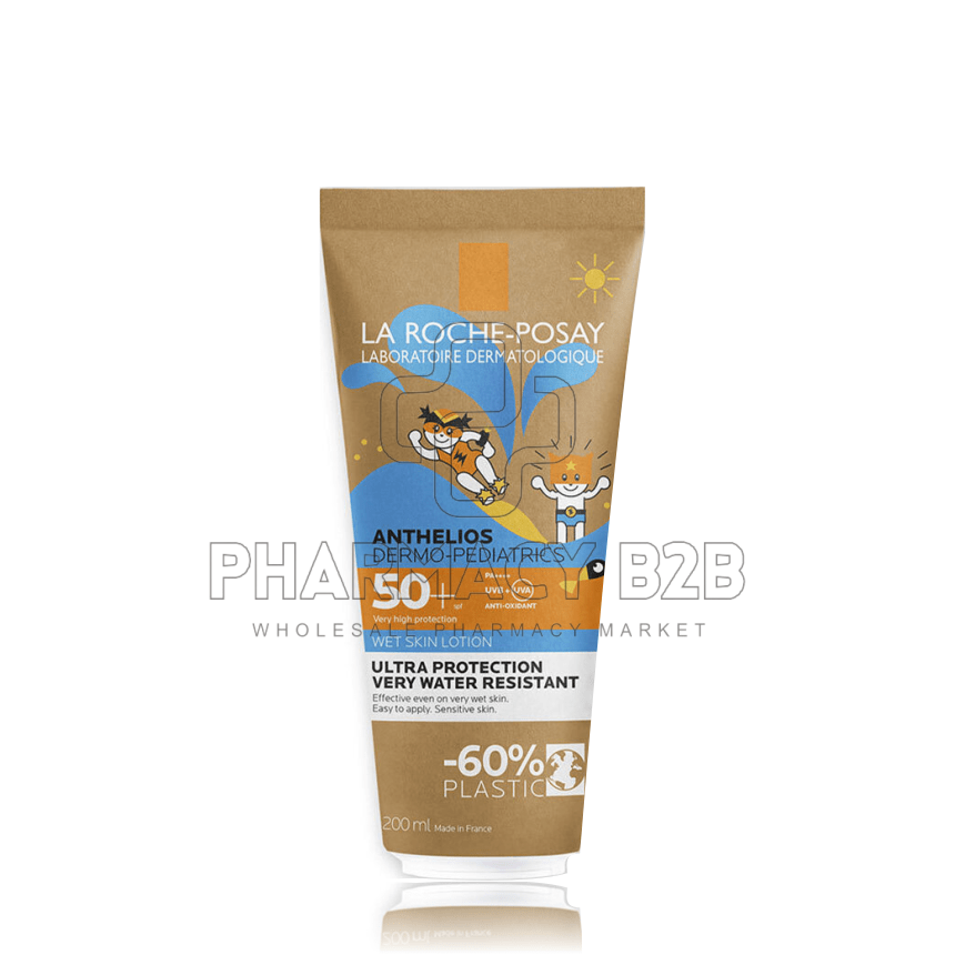 LA ROCHE-POSAY Anthelios Dermo-Pediatrics Wetskin Lotion SPF50+ Παιδικό Αντηλιακό Γαλάκτωμα 200ml