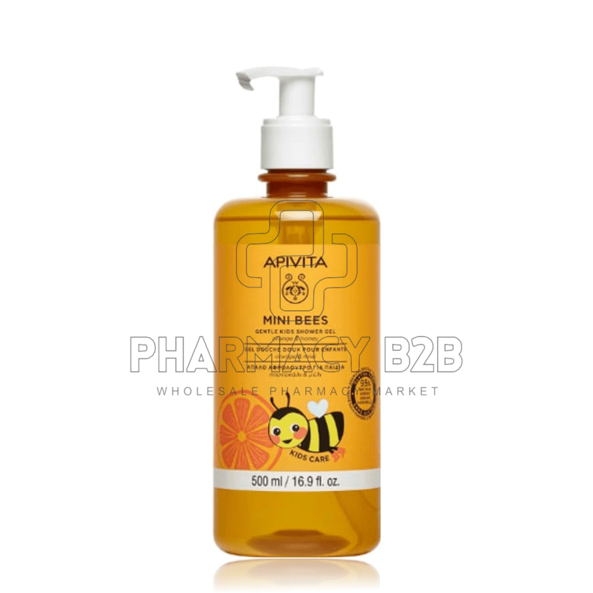 APIVITA Mini Bees Απαλό Αφρόλουτρο Για Παιδιά 500ml