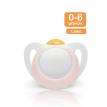 NUK Ορθοδοντική Πιπίλα Καουτσούκ για 0-6 μηνών Star με Θήκη