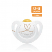 NUK Ορθοδοντική Πιπίλα Καουτσούκ για 0-6 μηνών Star με Θήκη