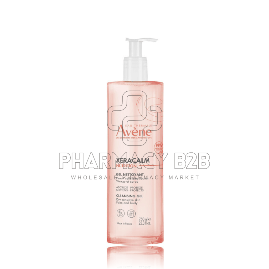 AVENE Xeracalm Nutrition Τζελ Καθαρισμού για Πρόσωπο & Σώμα 500 ml