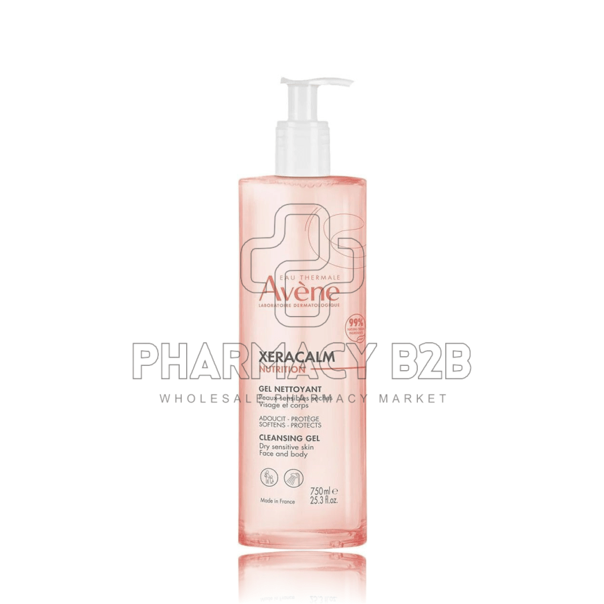AVENE Xeracalm Nutrition Τζελ Καθαρισμού για Πρόσωπο & Σώμα 750 ml