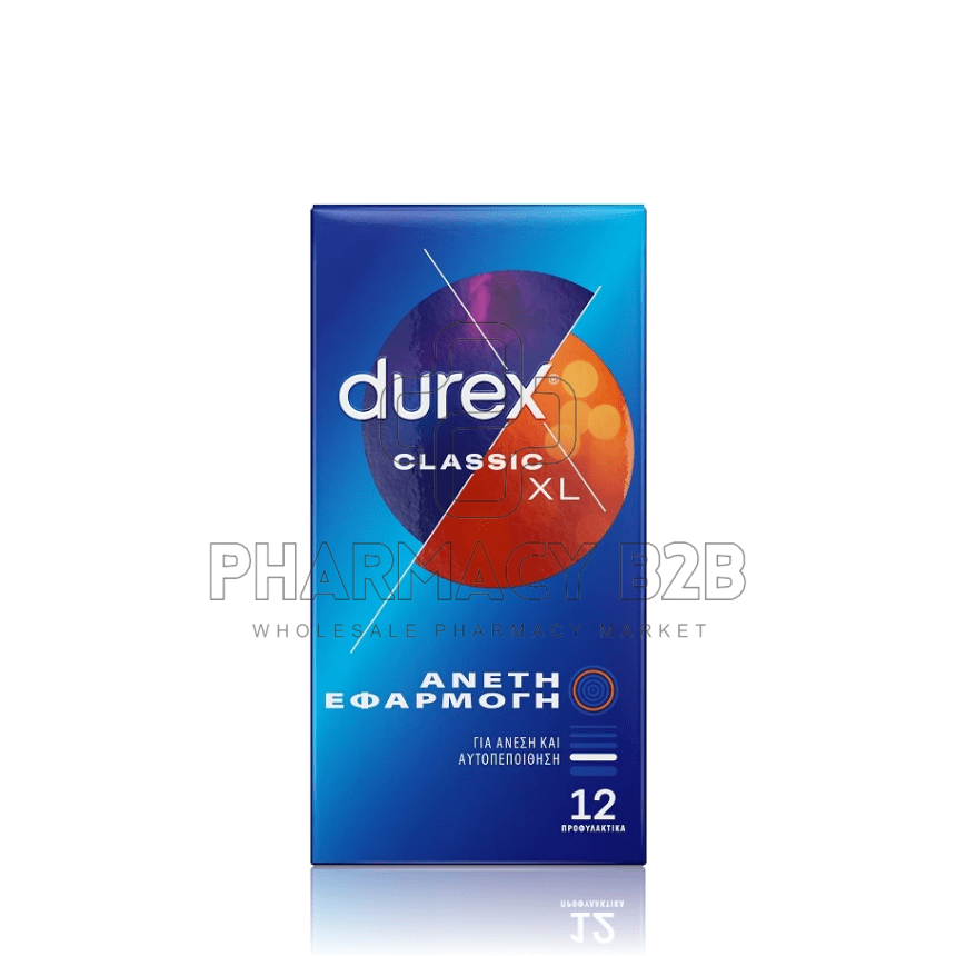 DUREX Classic XL Προφυλακτικά για Άνετη Εφαρμογή 12 τμχ