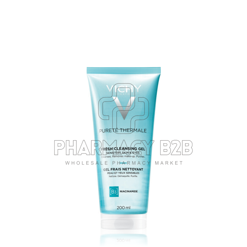 VICHY Purete Thermale Δροσερό Gel καθαρισμού προσώπου 200ml