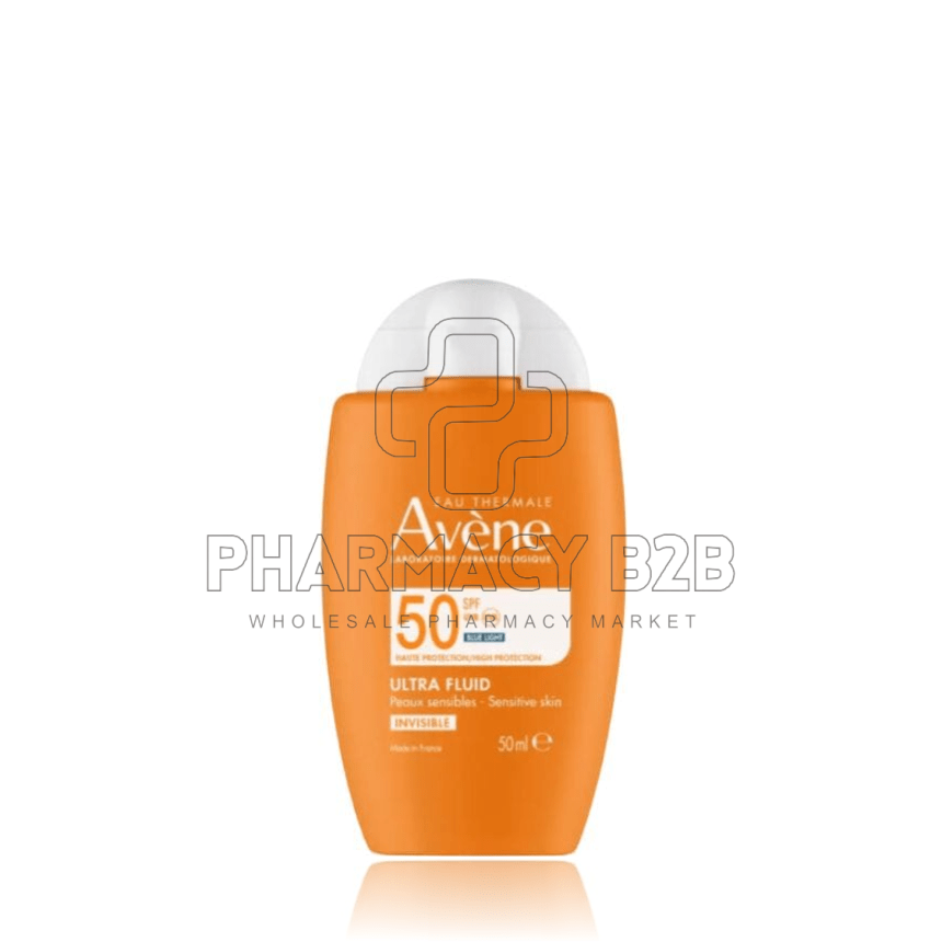 AVENE Ultra Fluid Invisible Aντηλιακή Κρέμα Προσώπου SPF50 50ml