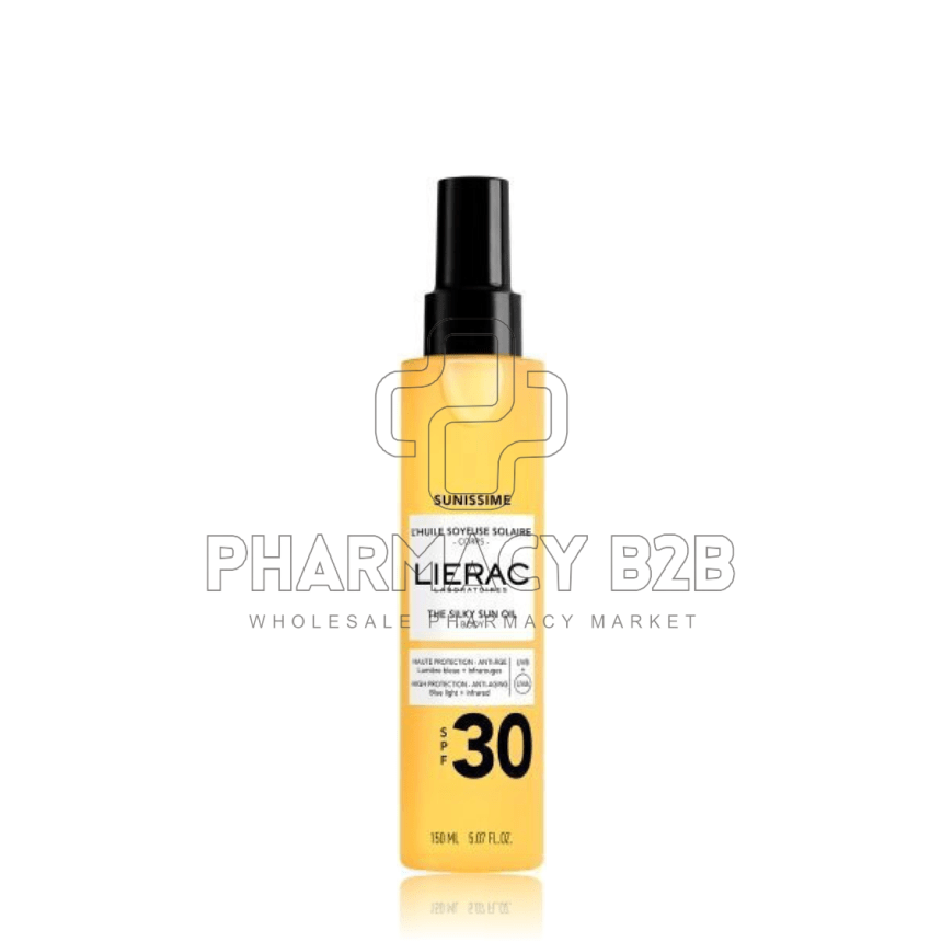 LIERAC Sunissime Το Μεταξένιο Αντηλιακό Λάδι Σώματος SPF30 150ml
