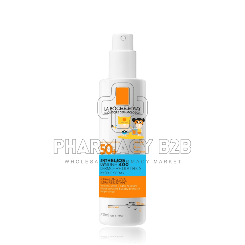 LA ROCHE-POSAY  Anthelios UVMUNE 400 Dermo-Pediatrics Invisible Spray SPF50+ 200ml