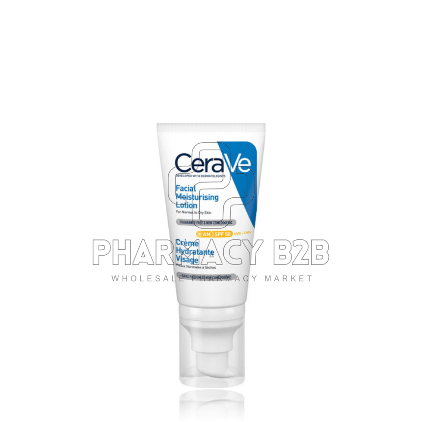 CERAVE Facial Moisturizing Lotion Ενυδατική Λοσιόν Προσώπου με SPF50 52ml
