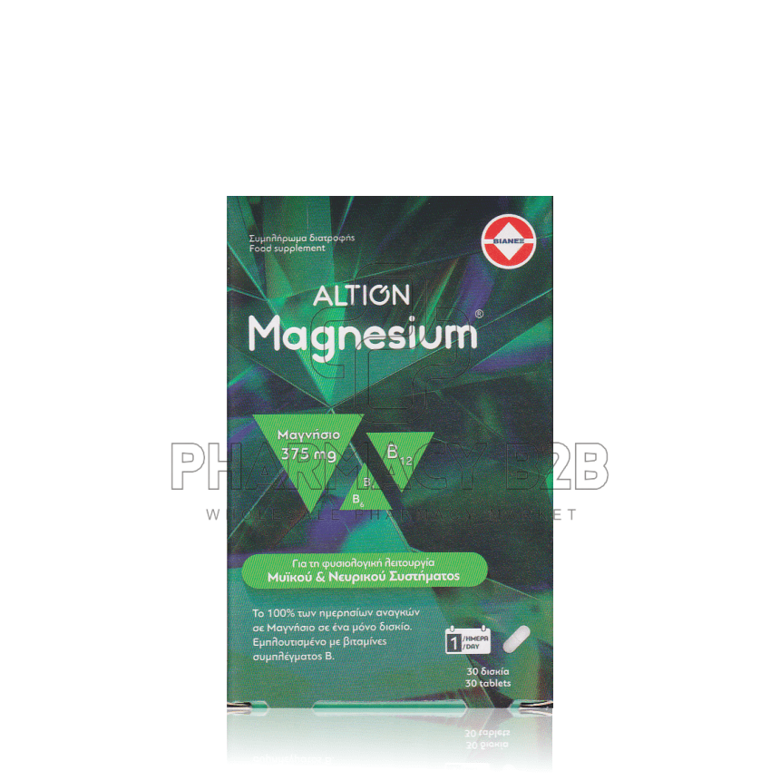 ALTION Magnesium Συμπλήρωμα Διατροφής με Μαγνήσιο 375mg x30 μαλακές κάψουλες