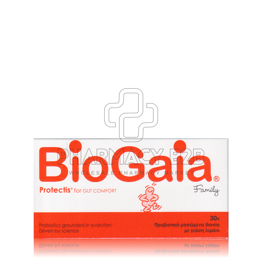 BIOGAIA Proτectis Family Προβιοτικά μασώμενα δισκία με γεύση λεμόνι x30