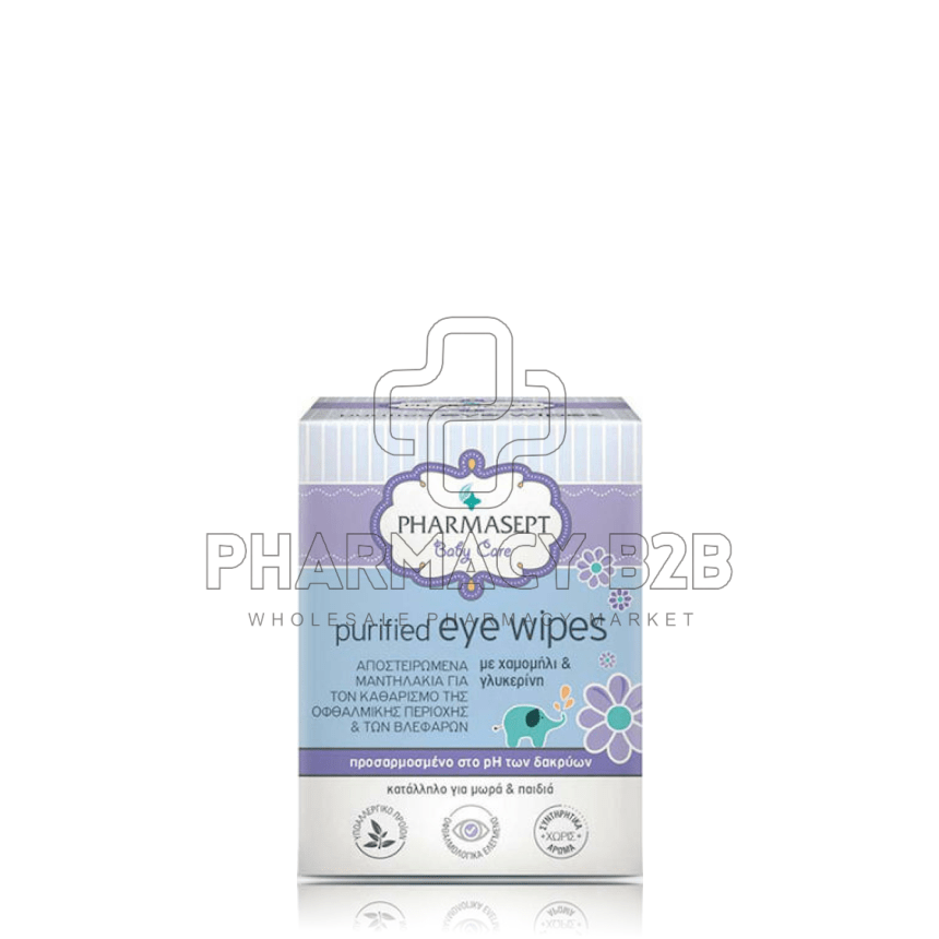 PHARMASEPT Baby Care Purified Eye Wipes x10