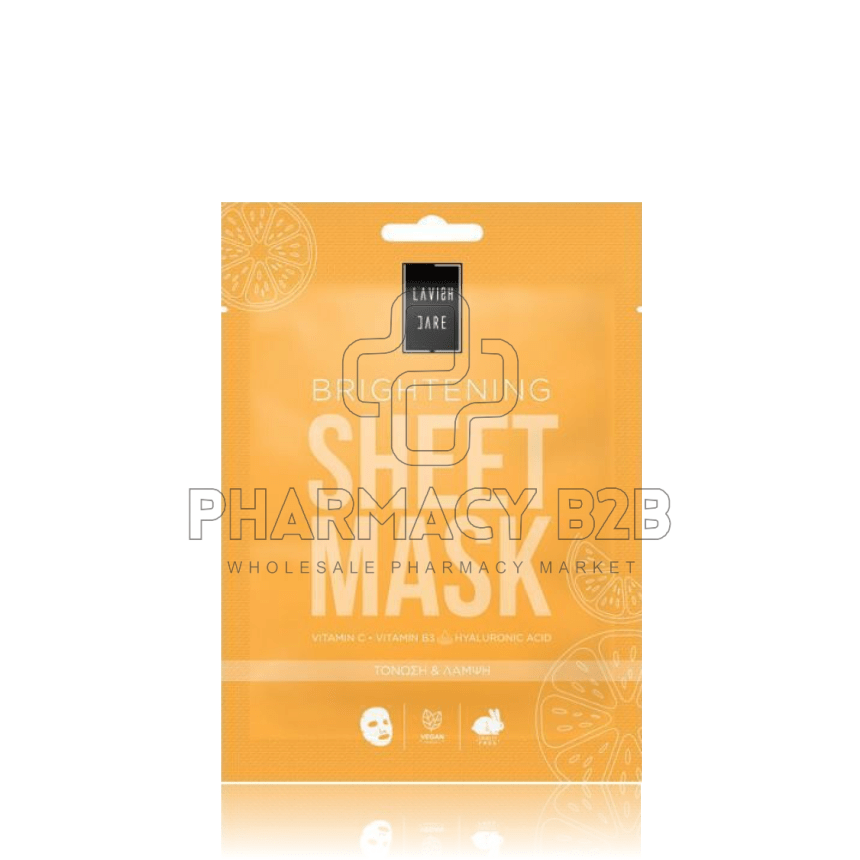 LAVISH CARE BRIGHTENING FACE SHEET MASK Μάσκα Προσώπου με βιταμίνη C 25g