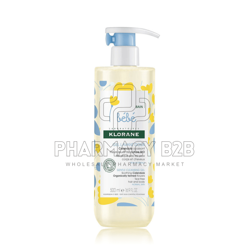 KLORANE Ζελ Καθαρισμού για το Mπάνιο - Μωρό - Μαλλιά και Σώμα - Κανονικό Δέρμα 500ml