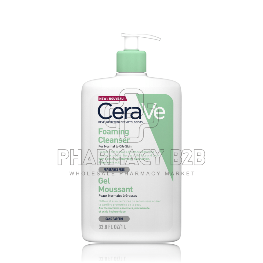 CERAVE Foaming Cleanser Καθαριστικό Gel Προσώπου & Σώματος 1L