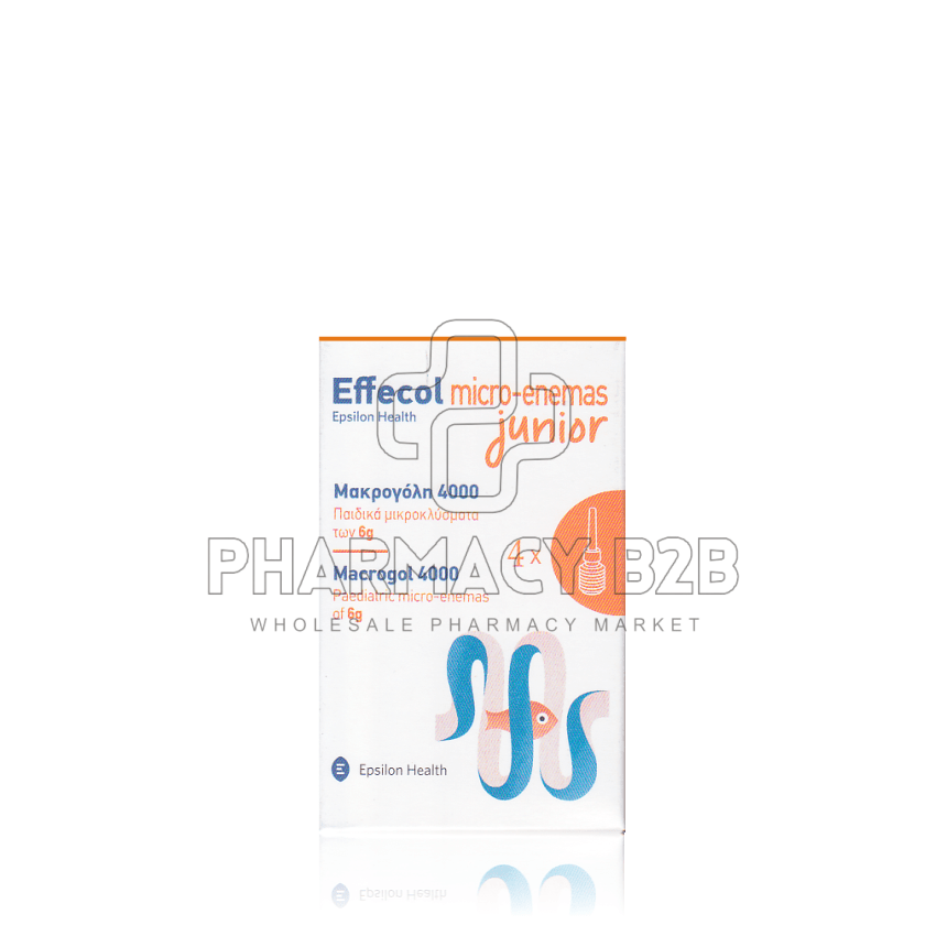 EFFECOL Micro-Enemas Junior Macrogol Παιδικά Μικροκλύσματα 4x6g EFFECOL Micro-Enemas Junior Macrogol Παιδικά Μικροκλύσματα 4x6g