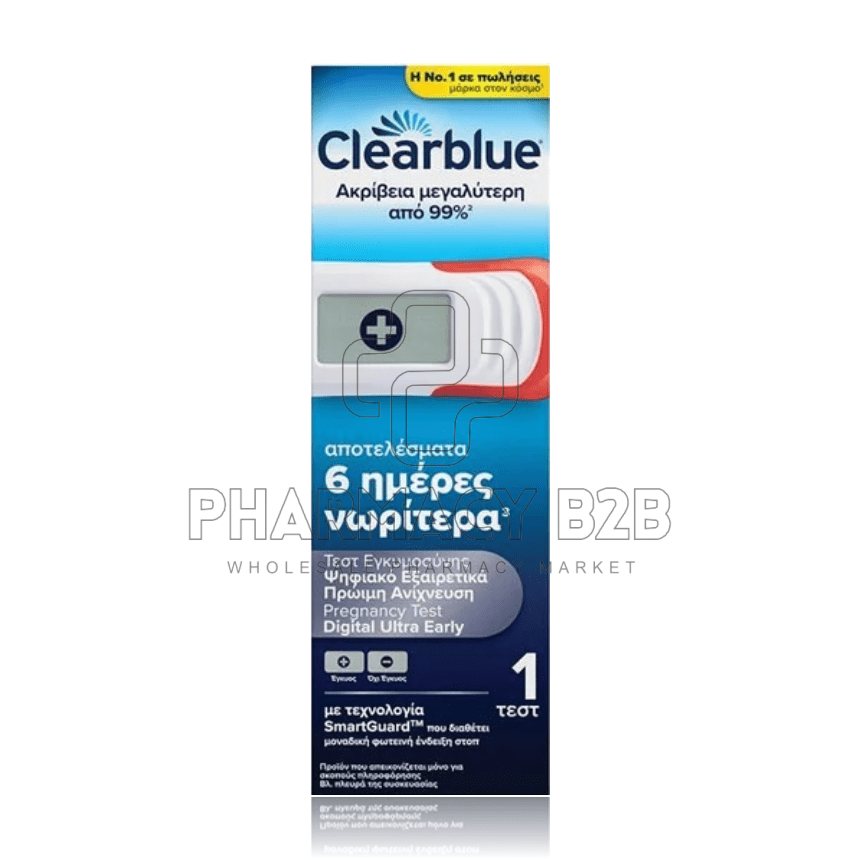 CLEARBLUE Pregnancy Test Digital Ultra Early Τεστ Εγκυμοσύνης Ψηφιακό