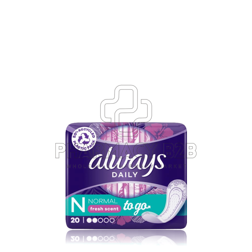 ALWAYS Daily to go Normal Fresh scent x20τεμ