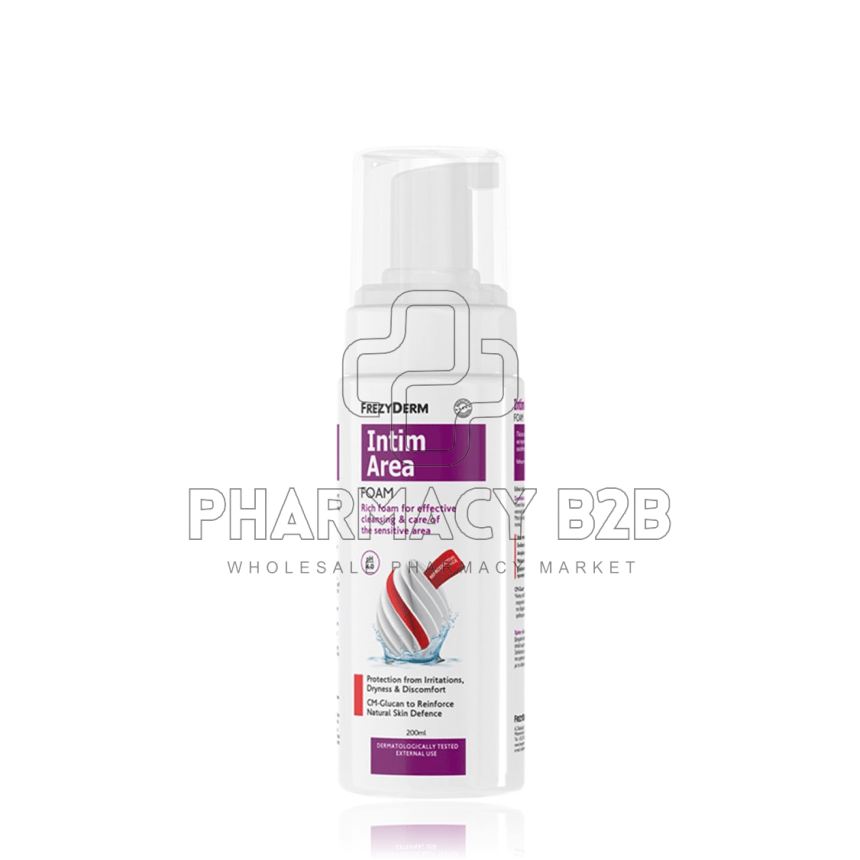 FREZYDERM Intim Area Foam Αφρός Καθαρισμού της Ευαίσθητης Περιοχής 200ml