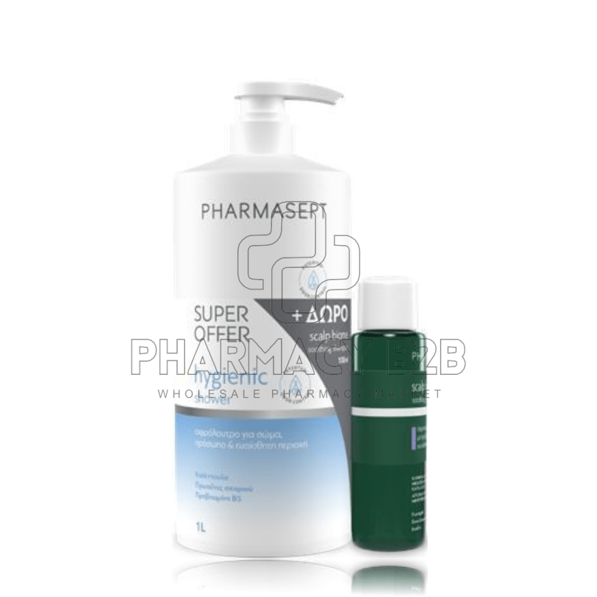 PHARMASEPT Hygienic Shower Αφρόλουτρο για σώμα, πρόσωπο & ευαίσθητη περιοχή 1Lt & Δώρο Scalp biome soothing shampoo 100ml PHARMASEPT Hygienic Shower Αφρόλουτρο για σώμα, πρόσωπο & ευαίσθητη περιοχή 1Lt & Δώρο Scalp biome soothing shampoo 100ml