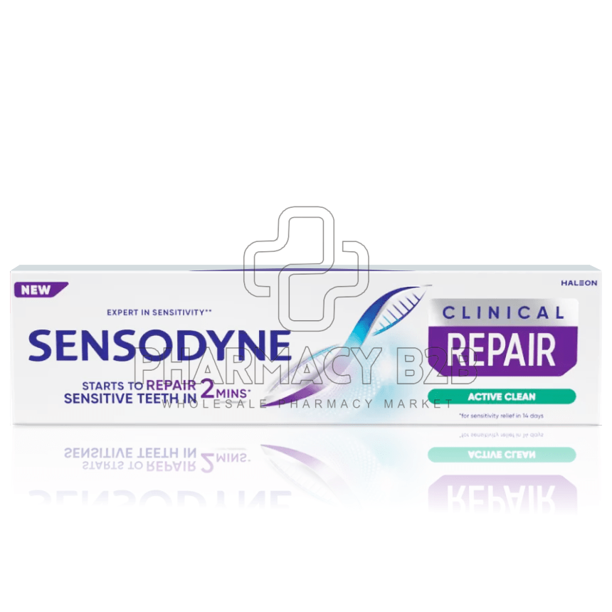 SENSODYNE Clinical Repair Active Clean Οδοντόκρεμα για Αναδόμηση των Ευαίσθητων Δοντιών 75ml