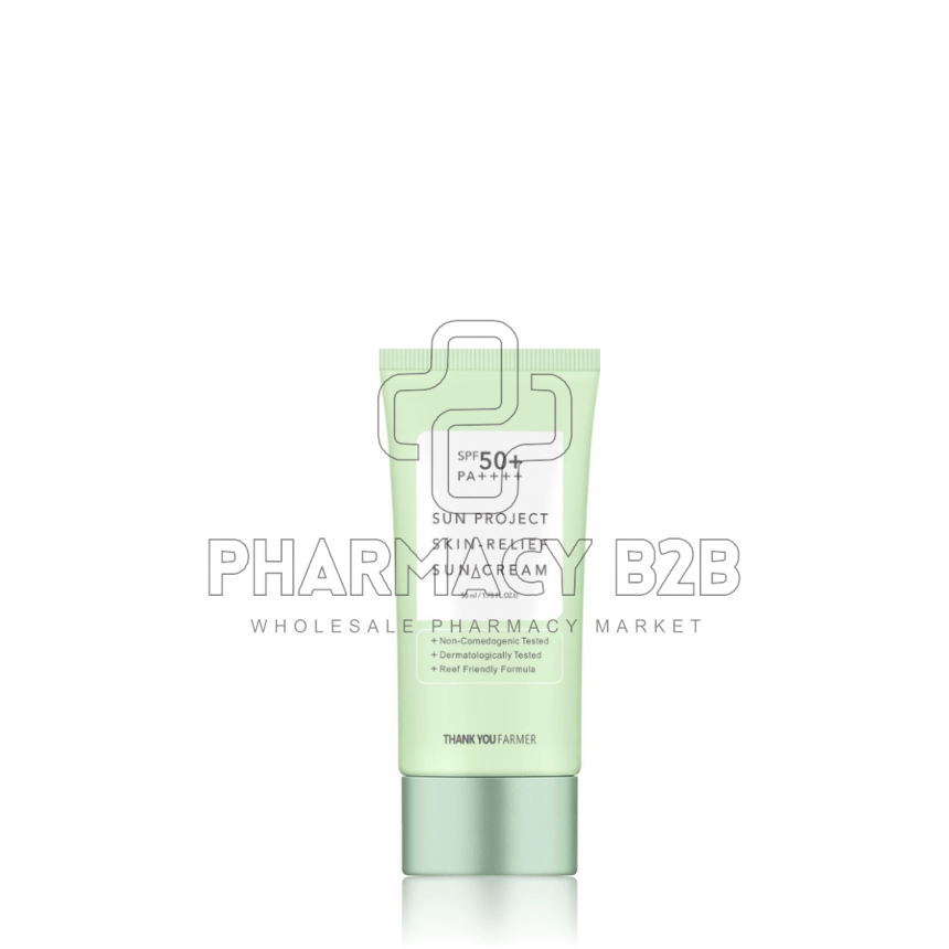 THANK YOU FARMER Sun Project Skin Relief Sun Cream SPF50+ PA++++ 50ml