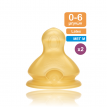 NUK First Choice Plus Θηλή Latex 0-6 μηνών M Latex x2τμχ