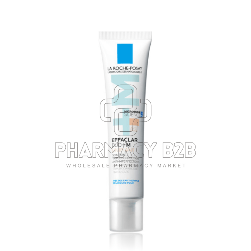 LA ROCHE-POSAY Effaclar Duo+Μ Unifiant Light Επανορθωτική Κρέμα Προσώπου κατά των Ατελειών με Χρώμα 40ml