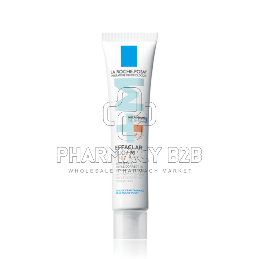 LA ROCHE-POSAY Effaclar Duo+Μ Unifiant Medium Επανορθωτική Κρέμα Προσώπου κατά των Ατελειών με Χρώμα 40ml