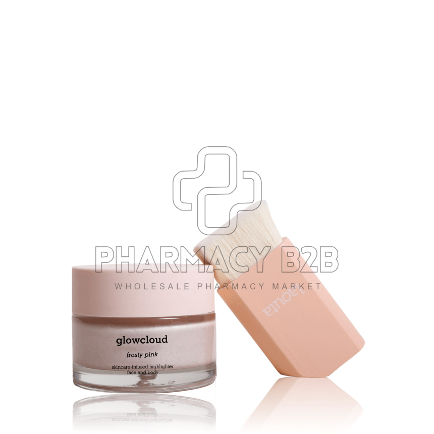 LAOUTA Glowcloud frosty pink 50ml & πινελάκι μακιγιάζ 