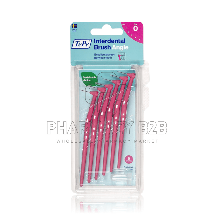 TEPE Interdental Brush Angle Size 0 x6pcs