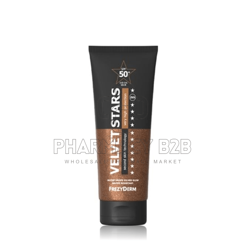 FREZYDERM Velvet Stars Sun Screen  SPF50+ Αντηλιακό βελούδινης υφής με λάμψη 175ml
