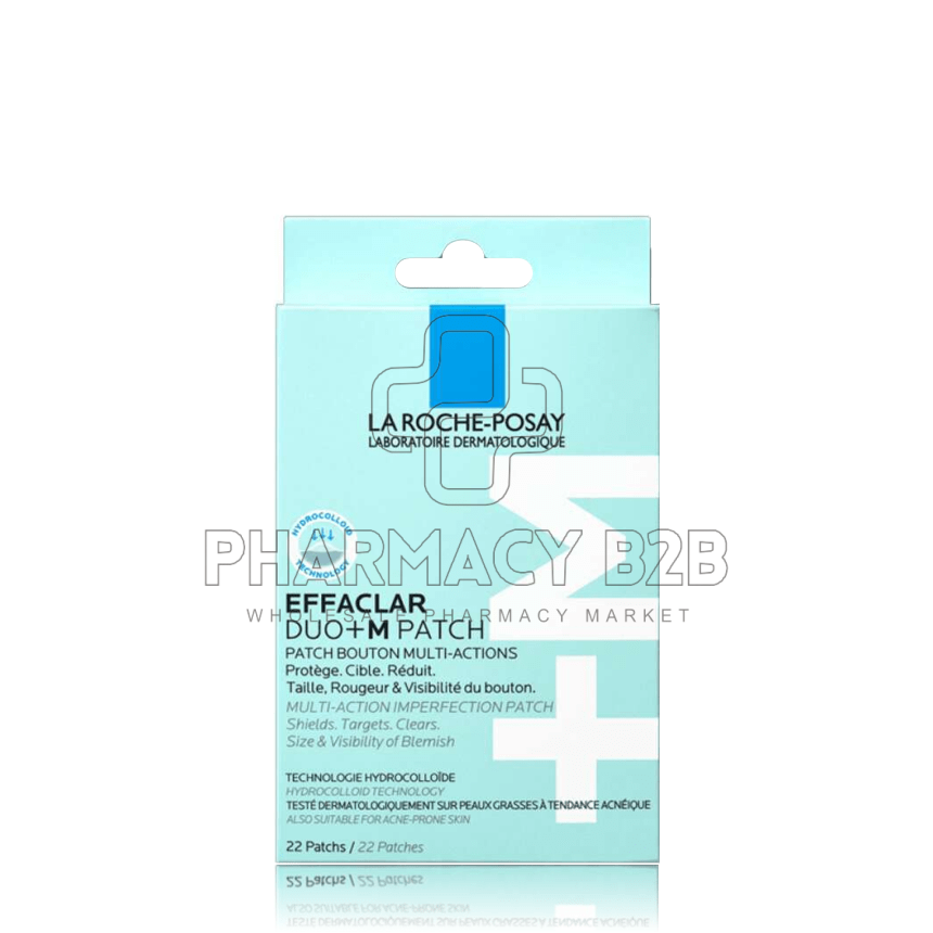 LA ROCHE-POSAY Effaclar Duo+M Patch Αυτοκόλλητο Επίθεμα Πολλαπλών Δράσεων κατά των Ατελειών 22τμχ