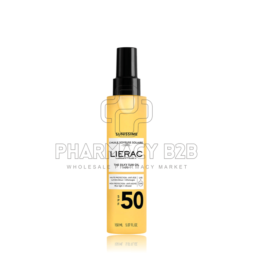 LIERAC Sunissime Το Μεταξένιο Αντηλιακό Λάδι Σώματος SPF50 150ml