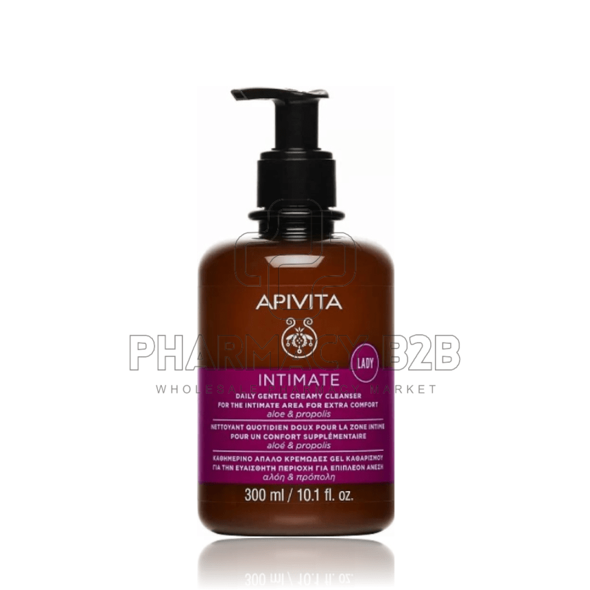 APIVITA Intimate Lady Καθημερινό Απαλό Τζελ Καθαρισμού Ευαίσθητης Περιοχής για Επιπλέον Άνεση 300ml