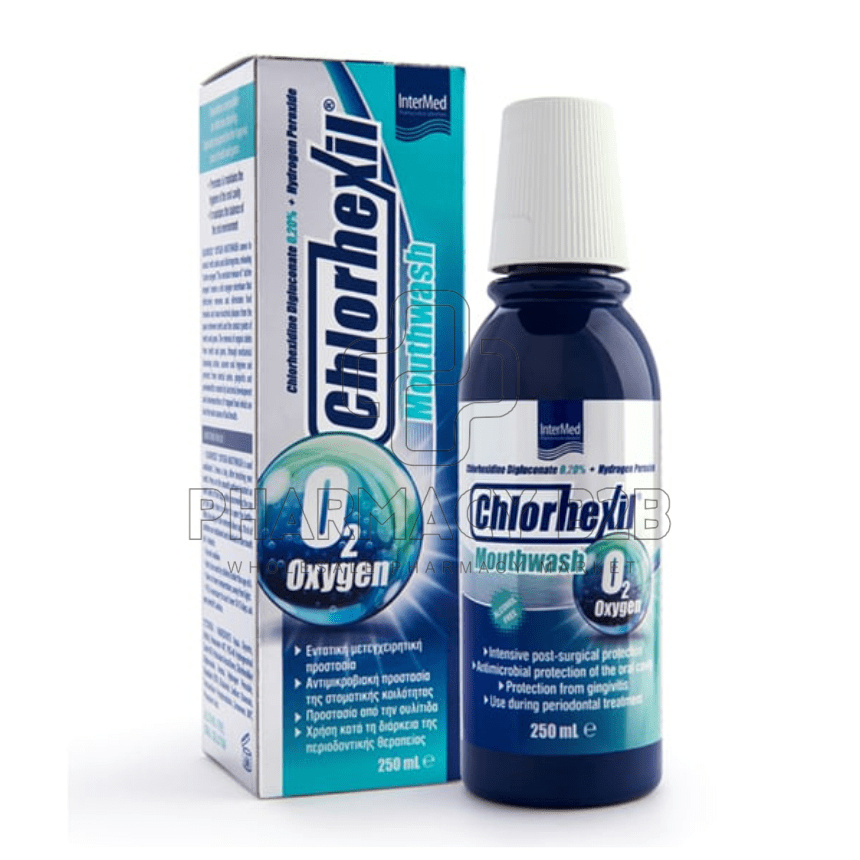 INTERMED Chlorhexil Oxygen Mouthwash Στοματικό Διάλυμα 250ml