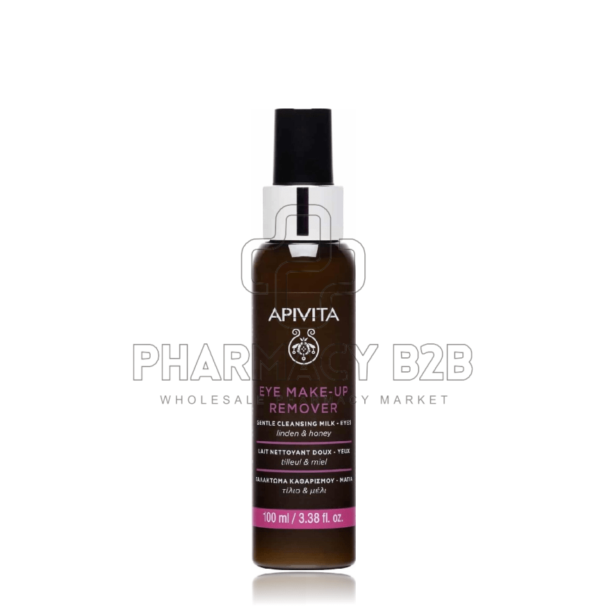 APIVITA Eye Make-up Remover With Honey & Linden Γαλάκτωμα Ντεμακιγιάζ Ματιών 100ml