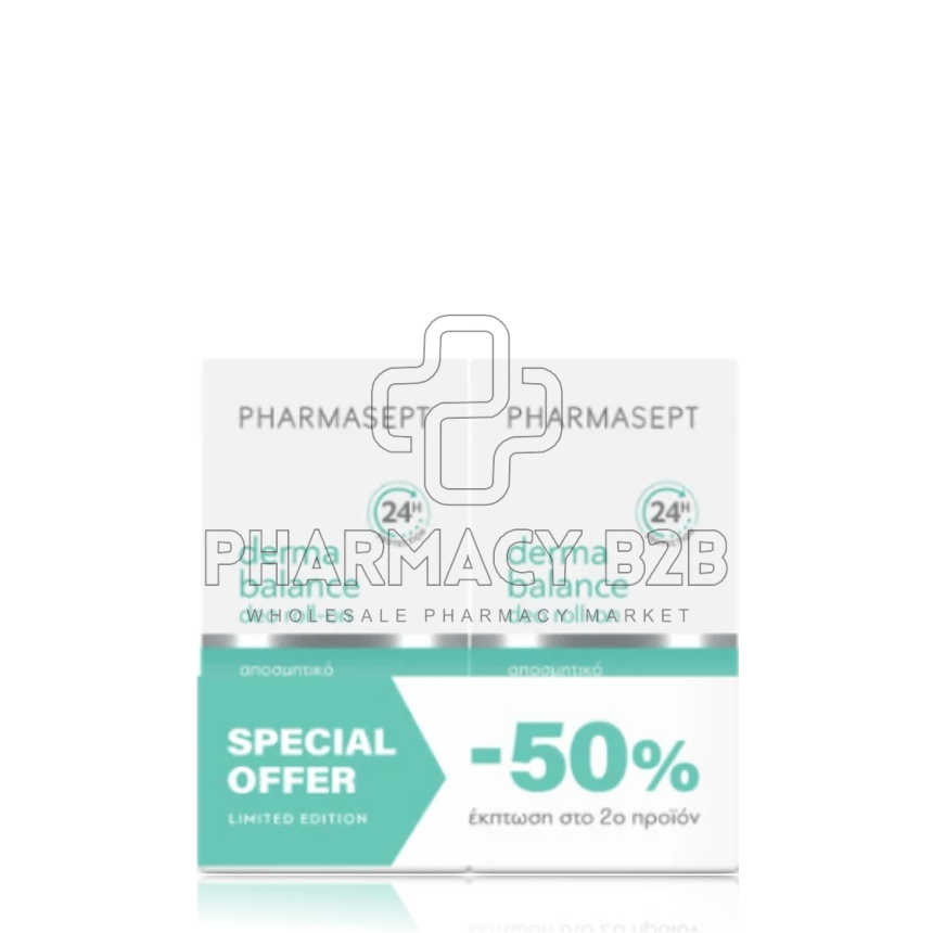 PHARMASEPT Derma Balance Deo Roll-On 2x50ml (-50% στο 2ο προϊόν)