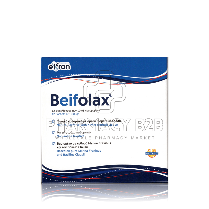 BEIFOLAX Φυσικό Καθαρτικό με Άμεση Ωσμωτική Δράση x12 Φακελίσκοι