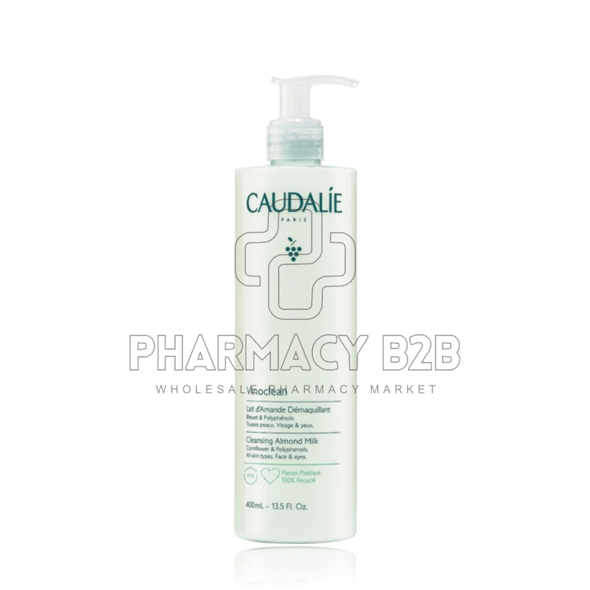 CAUDALIE Vinoclean Cleansing Almond Milk Γαλάκτωμα Καθαρισμού & Ντεμακιγιάζ Προσώπου 200ml