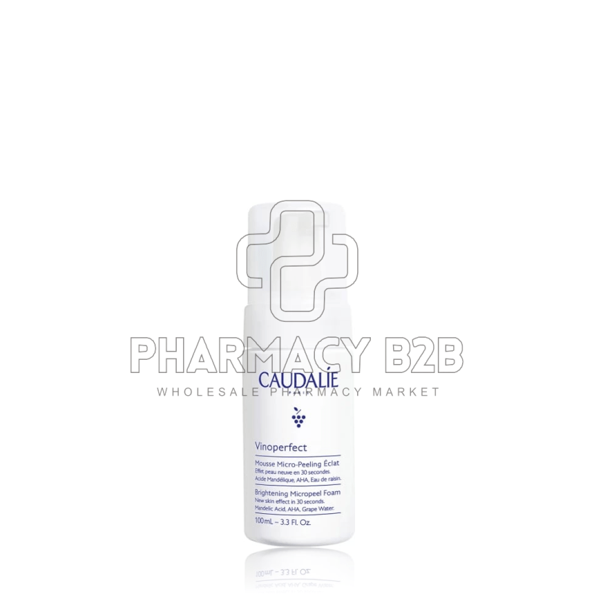 CAUDALIE Vinoperfect Brightening Micropeel Foam Αφρός Καθαρισμού Προσώπου 100ml