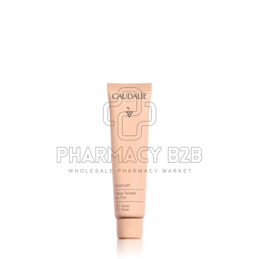 CAUDALIE Vinocrush Skin Tint Shade 2 Light Ενυδατική Κρέμα Προσώπου με Χρώμα 30ml